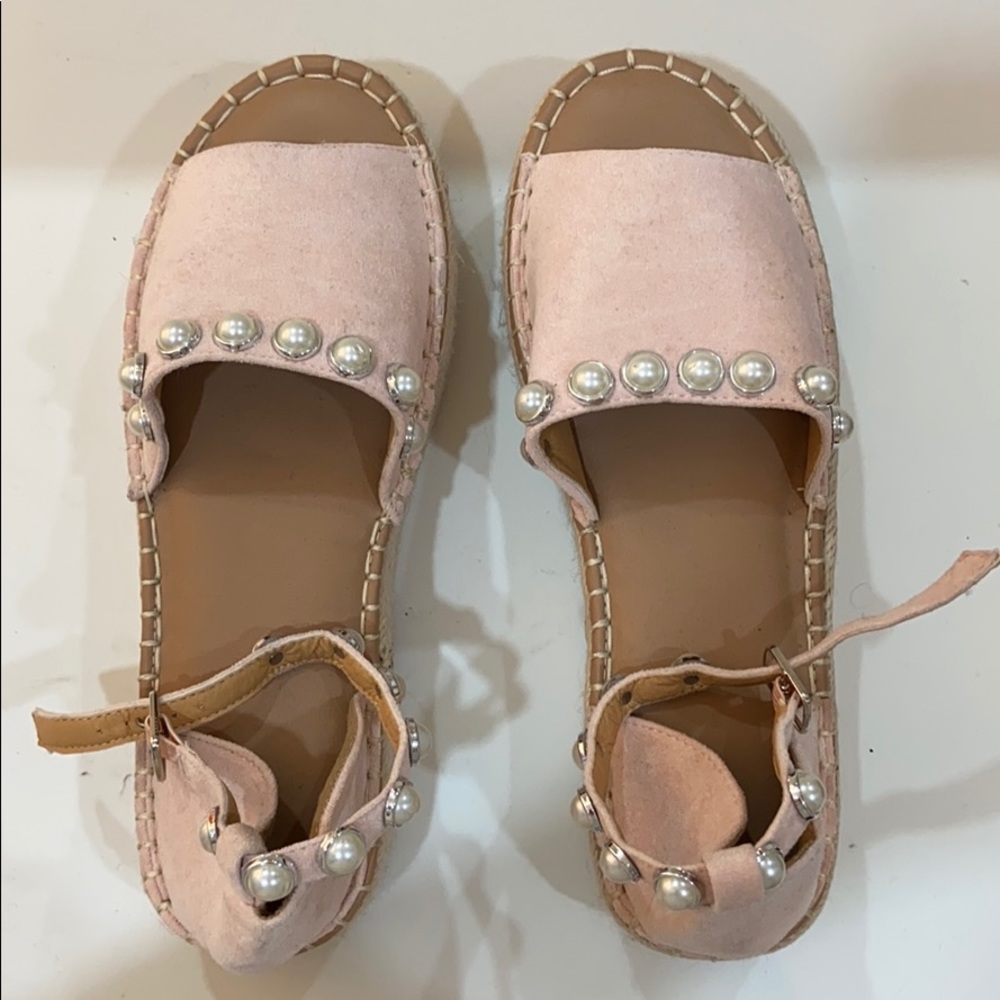 pink platform espadrilles